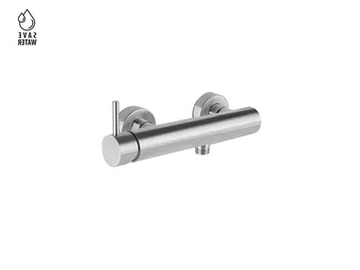 X-STEEL 316 - External 2 hole stainless steel shower mixer by Newform