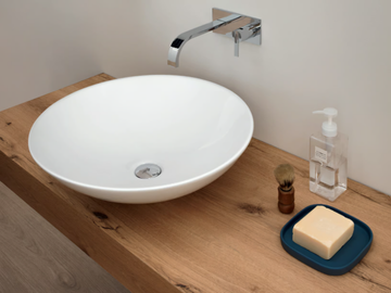 GIULIA - Countertop round ceramic washbasin by Nic