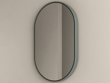 PARENTESI - Oval mirror with integrated lighting by Nic