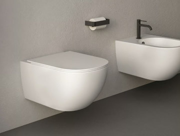 PIN - Wall-hung ceramic toilet by Nic