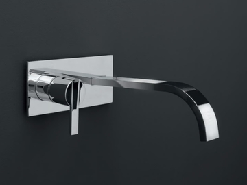 SOLO - Wall-mounted single handle washbasin mixer by Nic
