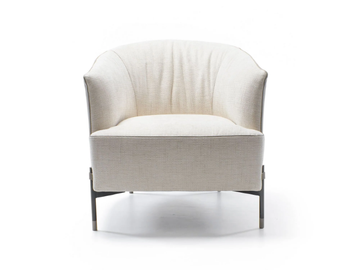 DIGA - Fabric easy chair with armrests by NICOLINE