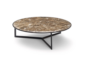 GRANCIRCOLO - Round marble coffee table by NICOLINE