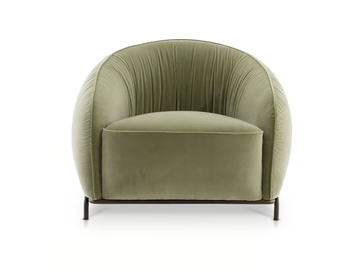 NEST - Fabric easy chair with armrests by NICOLINE