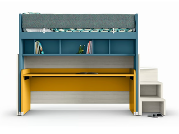 Shaped sliding desk - Modular desk by Nidi