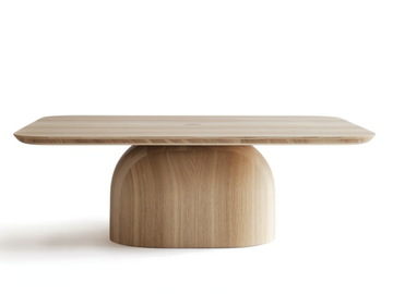 APRIL - Low rectangular wooden coffee table by Nikari