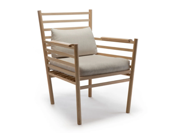 ARTE - Ash easy chair with armrests by Nikari