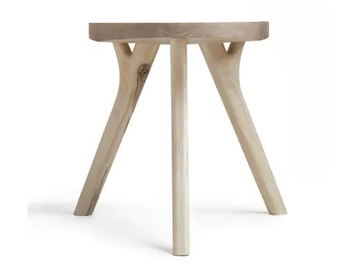 AUGUST INDUSTRY - Low wooden stool by Nikari