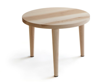 JANUARY - Low round wooden coffee table by Nikari