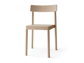 KUMU - Stackable birch chair open back by Nikari