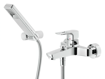 ACQUAVIVA - Wall-mounted bathtub mixer with hand shower by Nobili