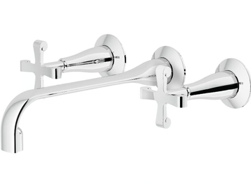 CARLOS PRIMERO - 3 hole wall-mounted washbasin tap by Nobili