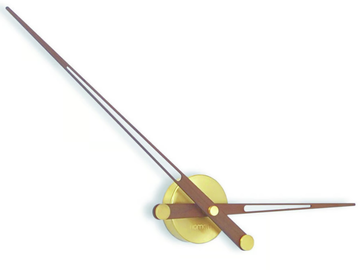 AXIOMA - Wall-mounted metal and wood clock by Nomon