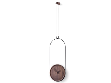 COLGANTE - Wall-mounted wooden clock by Nomon