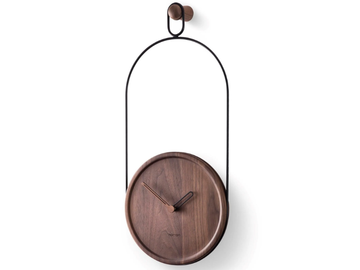 ESLABON - Wall-mounted wooden clock by Nomon