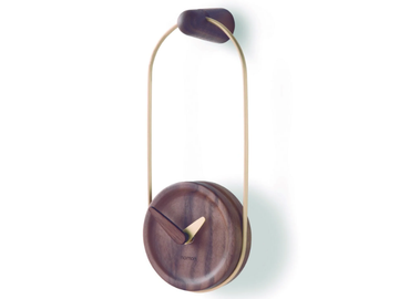 MICRO ESLABON - Wall-mounted wooden clock by Nomon