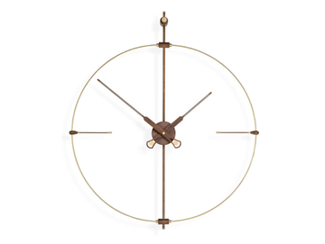 MINI BILBAO PREMIUM - Wall-mounted wooden clock by Nomon
