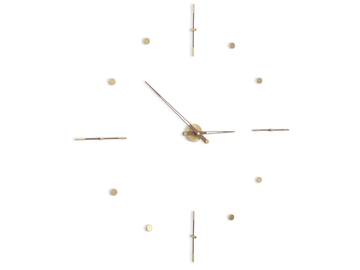 MIXTO - Wall-mounted metal and wooden clock by Nomon