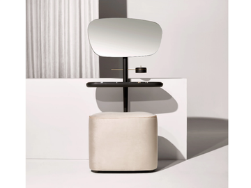 MOMENTS - Sahara Noir marble and wood dressing table by Nomon