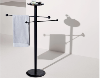 MOMENTS - Standing ash towel rack by Nomon