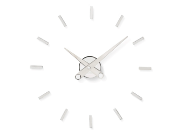 PUNTOS SUSPENSIVOS - Wall-mounted brass and steel clock by Nomon