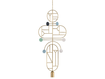 WOODEN DOTS - Dimmable LED metal pendant lamp by Nomon