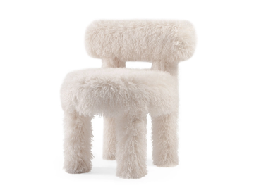 GROPIUS CS1 FLUFFY EDITION - Upholstered fake fur chair by NOOM