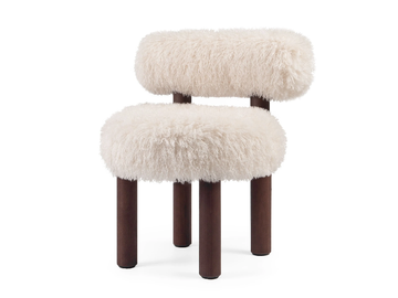 GROPIUS CS2 FLUFFY EDITION - Upholstered fake fur chair by NOOM