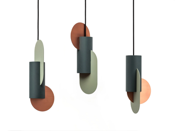 SUPREMATIC CS1 THREE LAMP SET - LED metal pendant lamp by NOOM