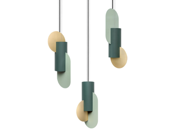 SUPREMATIC CS5 THREE LAMP SET - LED metal pendant lamp by NOOM
