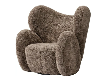 BIG BIG CHAIR - Wing leather armchair by NORR11