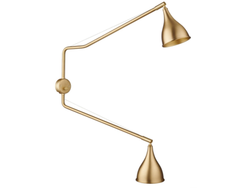 LE SIX DOUBLE ARM - Adjustable steel wall lamp by NORR11