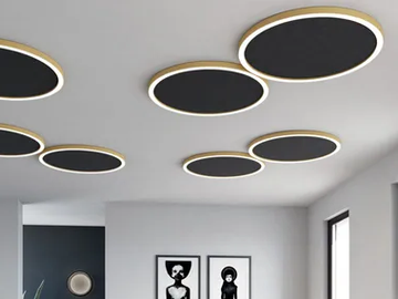 HALOS ACOUSTIC - LED acoustic wall lamp by Novalux
