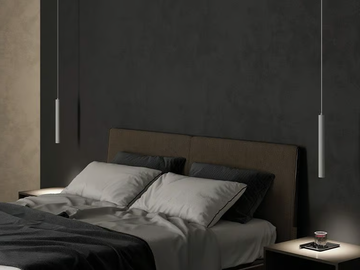 MINI TUBE - LED powder coated aluminium pendant lamp by Novalux