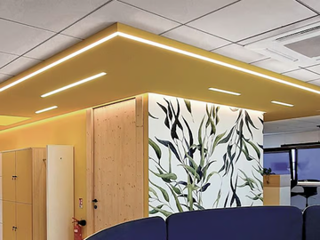 P-25 - Ceiling mounted linear lighting profile built-in by Novalux