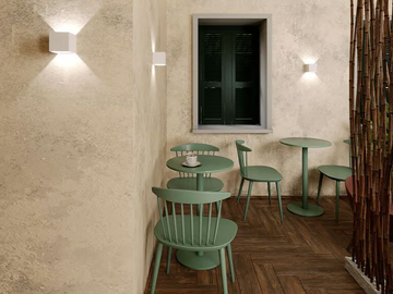 PUNTO - LED powder coated aluminium wall lamp by Novalux