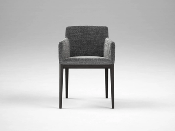 CANDY - Upholstered chair with armrests by Novamobili