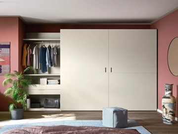 CLASS - Wardrobe with coplanar doors by Novamobili