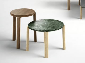 FLY - Round marble coffee table by Novamobili