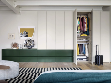 GOLA - Sectional wardrobe with drawers by Novamobili
