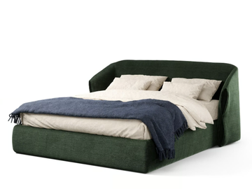 HIDE - Double bed with upholstered headboard by Novamobili