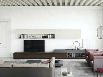 OUTLINE - Open sectional bookcase by Novamobili
