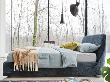 TAPE - Upholstered double bed by Novamobili