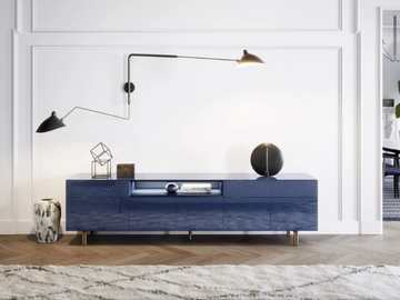 TETRIS - Melamine-faced chipboard bookcase / sideboard by Novamobili