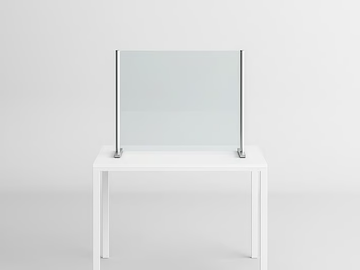BESAFE WALL - Glass and aluminium desktop screen by NOVELLINI
