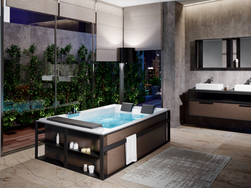 DIVINA DUAL - 2 seater bathtub by NOVELLINI