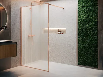 HP ART - Rectangular glass Walk in shower by NOVELLINI