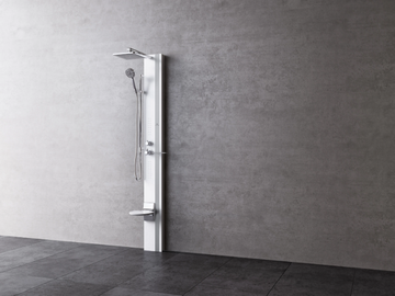 LINE 1 - Multifunction shower panel by NOVELLINI
