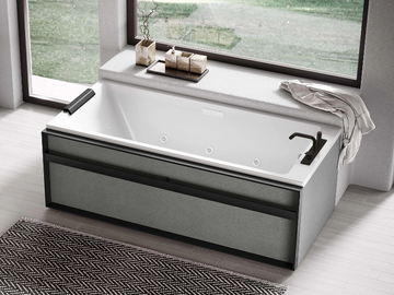 STILE - Hydromassage rectangular bathtub by NOVELLINI