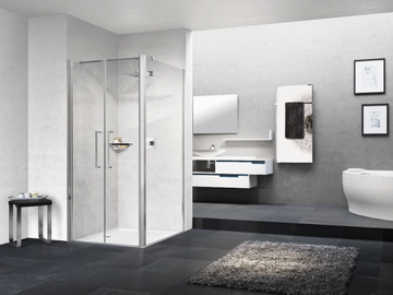 YOUNG 2B - Corner shower cabin with hinged door by NOVELLINI